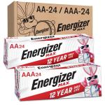 Energizer AA and AAA Batteries, 48 Count, Combo Pack Contains 24 Max Double A and 24 Max Triple A Batteries