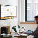 JILoffice Magnetic Calendar Whiteboard & Bulletin Corkboard Combination, Combo Board 24 x 18 Inch, Black Aluminum Frame Wall Mounted Board for Office Home and School with 10 Push Pins