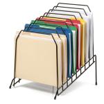 Officemate Large Incline 8 Compartment Wire Caddy, Black, 8.5 x 10.375 x 12.625 Inches