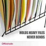 Officemate Large Incline 8 Compartment Wire Caddy, Black, 8.5 x 10.375 x 12.625 Inches