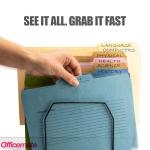 Officemate Large Incline 8 Compartment Wire Caddy, Black, 8.5 x 10.375 x 12.625 Inches