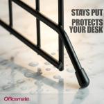 Officemate Large Incline 8 Compartment Wire Caddy, Black, 8.5 x 10.375 x 12.625 Inches