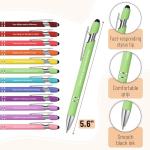 Mr. Pen- Employee Sticky Notes and Stylus Pens, 20 pcs, 3"x4" Sticky Notes, 8 Pads, 240 Sheets, 12 Black Ink Pens with Stylus Tips for Coworkers, Nurse, Teacher, Employee, Work Team Appreciation Gift