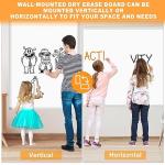 H-Qprobd Dry Erase Board for Wall 72"x40" Aluminum Presentation Magnetic Whiteboard with Long Pen Tray, Wall-Mounted White Board for School, Office and Home