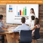 H-Qprobd Dry Erase Board for Wall 72"x40" Aluminum Presentation Magnetic Whiteboard with Long Pen Tray, Wall-Mounted White Board for School, Office and Home