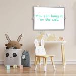 GMAOPHY Dry Erase White Board, 16inX12in Large Magnetic Desktop Whiteboard with Stand, 10 Markers, 4 Magnets, 1 Eraser, Portable Double-Sided White Board Easel for Kids Memo to Do List Desk School