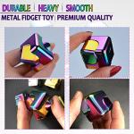 Fidget Spinner Toys Cube Adults, Easter Basket Stuffers for Teen Boys Metal Cool Stuff Desk Gadgets Office Toy for Teen Boy Small Anxiety Figette Sensory Toy ADHD Tool Fingears Figet Stress Gifts