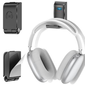 Headphone Stand Wall Mount, Gaming Headset Wall Shelf & Desk Holder, Hook Hanger, for Office / PS5/ XBOX/ PS4 Headset, Must Have Video Game Accessories, Essentials & Gift for Boys & Girls- 1 Pack
