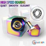 Fidget Spinner Toys Cube Adults, Easter Basket Stuffers for Teen Boys Metal Cool Stuff Desk Gadgets Office Toy for Teen Boy Small Anxiety Figette Sensory Toy ADHD Tool Fingears Figet Stress Gifts