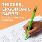 Paper Mate Handwriting Triangular Mechanical Pencil Set with Lead & Eraser Refills, 1.3mm, 8 Count - Back to School, Teacher Supplies, Home, Kids Writing, Fun Barrel Colors