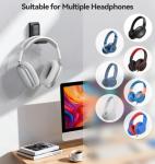Headphone Stand Wall Mount, Gaming Headset Wall Shelf & Desk Holder, Hook Hanger, for Office / PS5/ XBOX/ PS4 Headset, Must Have Video Game Accessories, Essentials & Gift for Boys & Girls- 1 Pack