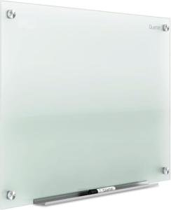 Quartet Whiteboard, Glass Dry Erase Board, Non-Magnetic, 36"W x 24"H, Infinity Frameless Mounting, Frosted Surface, Accessory Tray, and 1 Dry Erase Marker (G3624F)
