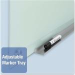 Quartet Whiteboard, Glass Dry Erase Board, Non-Magnetic, 36"W x 24"H, Infinity Frameless Mounting, Frosted Surface, Accessory Tray, and 1 Dry Erase Marker (G3624F)