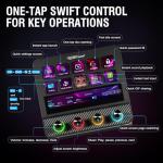 VSDINSIDE Macro Pad, Streaming Deck Stream Controller Soundboard Keypad, Programmable Keys USB Shortcut Keyboard for Gamer Streamer, Audio Mixer for OBS, YouTube, Office Desk Setup, PC, Mac