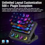 VSDINSIDE Macro Pad, Streaming Deck Stream Controller Soundboard Keypad, Programmable Keys USB Shortcut Keyboard for Gamer Streamer, Audio Mixer for OBS, YouTube, Office Desk Setup, PC, Mac