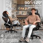 ELABEST X100 Ergonomic Mesh Office Chair with Footrest, Big and Tall Hone Desk Chair with 5D Flip-Up Arms, Adjustable 3D Lumbar Support,Gaming & Executive Computer Chairs