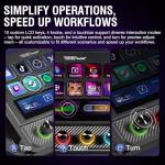 VSDINSIDE Macro Pad, Streaming Deck Stream Controller Soundboard Keypad, Programmable Keys USB Shortcut Keyboard for Gamer Streamer, Audio Mixer for OBS, YouTube, Office Desk Setup, PC, Mac