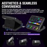 VSDINSIDE Macro Pad, Streaming Deck Stream Controller Soundboard Keypad, Programmable Keys USB Shortcut Keyboard for Gamer Streamer, Audio Mixer for OBS, YouTube, Office Desk Setup, PC, Mac