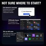 VSDINSIDE Macro Pad, Streaming Deck Stream Controller Soundboard Keypad, Programmable Keys USB Shortcut Keyboard for Gamer Streamer, Audio Mixer for OBS, YouTube, Office Desk Setup, PC, Mac