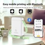ORGBRO Label Maker Machine with Tape, X1 Portable Bluetooth Mini Label Printer, Support Pre-Cut & Continuous Label, Wireless Small Label Makers with Versatile App for School Home Office Organization