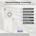 ORGBRO Label Maker Machine with Tape, X1 Portable Bluetooth Mini Label Printer, Support Pre-Cut & Continuous Label, Wireless Small Label Makers with Versatile App for School Home Office Organization