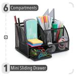 Mr. Pen- Mesh Desk Organizer, Black, Pen Holders Organizers, Desk Pencil Organizer, Pen Holder, Pencil Holder