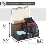 Mr. Pen- Mesh Desk Organizer, Black, Pen Holders Organizers, Desk Pencil Organizer, Pen Holder, Pencil Holder
