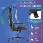 PayLessHere Ergonomic Racing Desk Chair Gaming Chair Computer Chair with Armrests 360° Swivel & Caster Pu Desk Task Chair Executive Headrest Lumbar Support for Back Pain Women Men and Adults (Grey)