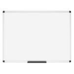 VIZ-PRO Magnetic Dry Erase Board, 24 X 18 Inches, Silver Aluminium Frame