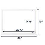 Lightweight 17" x 23" Magnetic Whiteboard Set