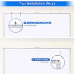 Magnetic White Board Dry Erase Board for Wall，72" x 48" (6ft x 4ft) Wall-Mounted Aluminum Frame Marker Board, Foldable Portable Whiteboard with a Long Pen Tray for School, Classroom, Office & Home