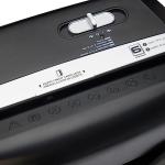 Amazon Basics 6-Sheet Cross-Cut Paper and Credit Card Shredder with 3.8 Gallon Bin, Shreds Staples, Black