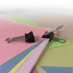 Amazon Basics Sturdy Binder Clips, Office Supplies, Small 0.75 in, Document Organizing, School Supplies, Black, 144 Count