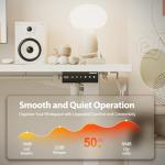 Agilestic 59 Inch L Shaped Standing Desk Adjustable Height, Electric Corner Standing Desk, Sit Stand Computer Table with Splice Board, White