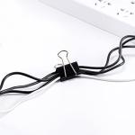 Amazon Basics Sturdy Binder Clips, Office Supplies, Small 0.75 in, Document Organizing, School Supplies, Black, 144 Count