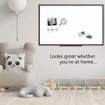 JILoffice Magnetic Whiteboard/White Board, Dry Erase Board 48 x 31 Inch, Black Aluminum Frame Wall Mounted Board for Office Home and School