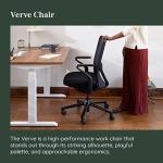 Branch Verve Chair - High Performance Executive Office Chair with Contoured Back and Adjustable Lumbar Support - High Density Foam Cushion and 3D Knit Back - Fits 5' to 6', Up to 275 lbs, Galaxy