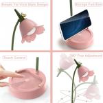 magical JD LED Desk Lamp Cordless Table Light Adjustable Gooseneck Dimmable Touch Rechargeable Battery Eye-Caring Night Light for Kids,Mini Cute Lamp for College Dorm Bedroom Reading