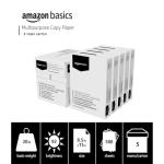 Amazon Basics Multipurpose Copy Printer Paper, 20 lb, 8.5 x 11 Inches, 5 Reams (2,500 Sheets), 92 Bright White
