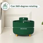 SKYDUE 360 Degree Rotating Desk Organizer, Dual-Purpose Pencil Pen Holder for Desk, Rotating Desk Pen Organizer with 5 Slots, Art Supplies, Pencil Cup for Office, School, Home