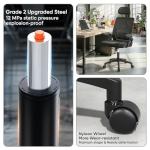 Ergonomic Office Chair, High Back Home Desk Chair & Thickness Seat, Flip-Up Armrest, 135° Reclining Tilt Lock, Mesh Back Office Chairs for Man Woman