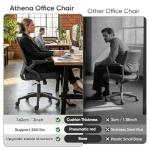 Ergonomic Office Chair, High Back Home Desk Chair & Thickness Seat, Flip-Up Armrest, 135° Reclining Tilt Lock, Mesh Back Office Chairs for Man Woman