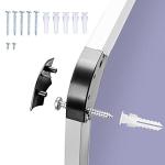 Amazon Basics Magnetic Dry Erase Whiteboard & Cork Board Combo, Wall Mounted for Home, Office and Classroom, Aluminum Frame, 36" x 24", White/Yellow