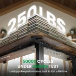 SIAGO L-Shaped Standing Desk - 63 x 55 Inch Adjustable Corner Standing Desk with Charging Station - L Shape Sit Stand Table with Memory Controller, Splice Board for Home Office