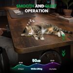 SIAGO L-Shaped Standing Desk - 63 x 55 Inch Adjustable Corner Standing Desk with Charging Station - L Shape Sit Stand Table with Memory Controller, Splice Board for Home Office