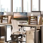 HOOBRO Mail Sorter, Literature Organizer with Adjustable Shelves, Paper Organizer for Office, Home, Wood Countertop File Holders, Mails, Magazines, Rustic Brown FG41WF01