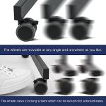 TSJ OFFICE Large Rolling Whiteboard - Dry Erase Magnetic 48 x 32 Inches White Board Height Adjust Double Sides Mobile Portable Easel on Wheels, Dry Erase Board with Stand for Office, Home & Classroom