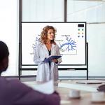 TSJ OFFICE Large Rolling Whiteboard - Dry Erase Magnetic 48 x 32 Inches White Board Height Adjust Double Sides Mobile Portable Easel on Wheels, Dry Erase Board with Stand for Office, Home & Classroom