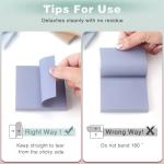 Vintage Colors Sticky Notes 3x3 inch, 8 Pads, Self-Stick Note Pads, Super Sticky Self-Adhesive Sticky Notes, 8 Pads/Pack, 80 Sheets/Pad