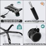 TRALT Office Chair - Ergonomic Desk Chair with Adjustable Lumbar Support, Mesh Computer Chair, Executive Chairs for Home Office Comfortable Lumbar Support (Black)